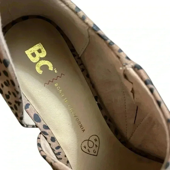BC Born in California Vegan Leopard Print Low Bootie Size 6.5 - Picture 5 of 9